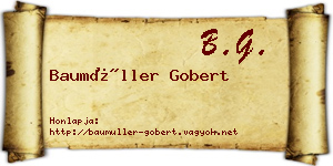 Baumüller Gobert névjegykártya